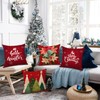 FUYUCHEN Merry Christmas Tree Pillow Covers 18x18 Inch Hello Winter