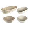 Tredoni Rattan 20cm Round Dough Rising Basket/Bowl +Cotton Cover, 0.5Kg