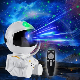 Astronaut Space Projector,Astronaut Galaxy Star Projector Starry Night Light with Remote Control Timer 360° Adjustable Space Projector, Best Gifts for Christmas, Birthdays, Valentine's Day (White)