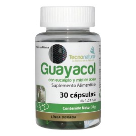 Guayacol Con Eucalipto 30 Cpsulas Tecnonatura Sin Sabor                                                                                               