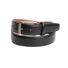 Vince Camuto Mens Belt | Double Stitch Detailing | Genuine