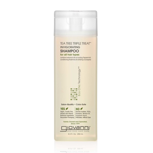 Giovanni Tea Tree Triple Treat Invigorating Shampoo (for all Hair Types) 250mL