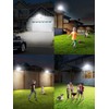 intelamp Solar Outdoor Lights with Dual Sensors,12500mAh 2000LM 240° Wide