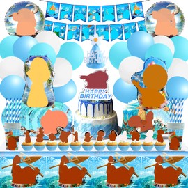 100 Piece Luftballons, Geburtstagsdeko, Partygeschirr, Party Tableware Set,Thema Party Dekorationen, Partei Dekoration Set für Kindergeburtstag, Tischdeko Party