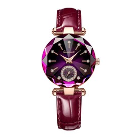 Women's Wristwatch, Slim, Wristwatch, Stylish, Waterproof, purple, Casual