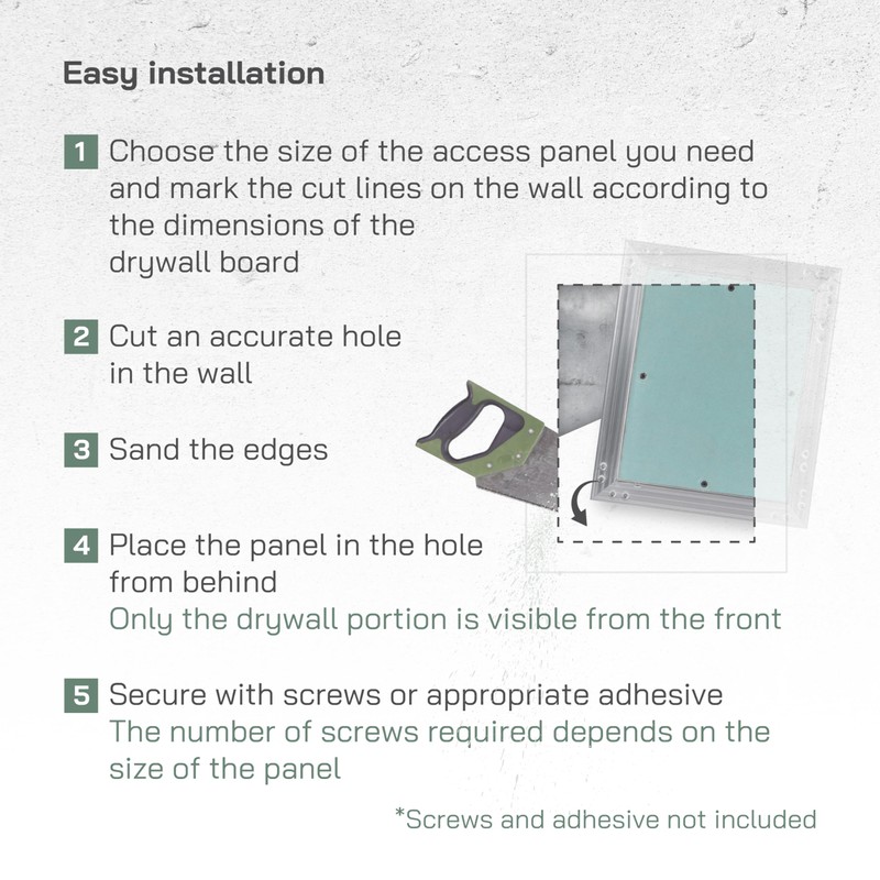 Vent Systems 12" x 24" Inch Aluminum Drywall Access Panel