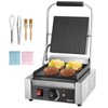 VEVOR Commercial Panini Grill, 1800W Electric Sandwich Panini Maker, Stainless