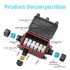 AOHUA IP68 Waterproof Electrical Junction Box Outdoor 3 Way Wire