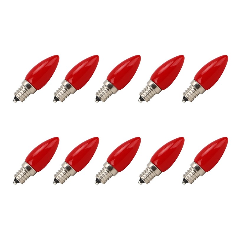 10Pcs Mini E12 LED Light Bulb 1.5W AC for Home