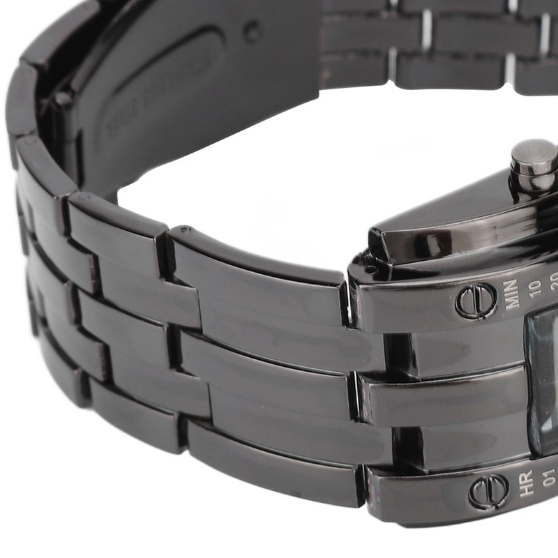 LED Watch Unique Binary Time Mode Display Convex Arc Structure