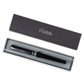 Pentel Sterling EnerGel Premium Liquid Gel Pen, 0.7mm Medium Point, Gifts, Everyday Writing, Office Supplies, Black Barrel, Black Ink, K611A-LR7AE1, 1 Each Includes Gift Box