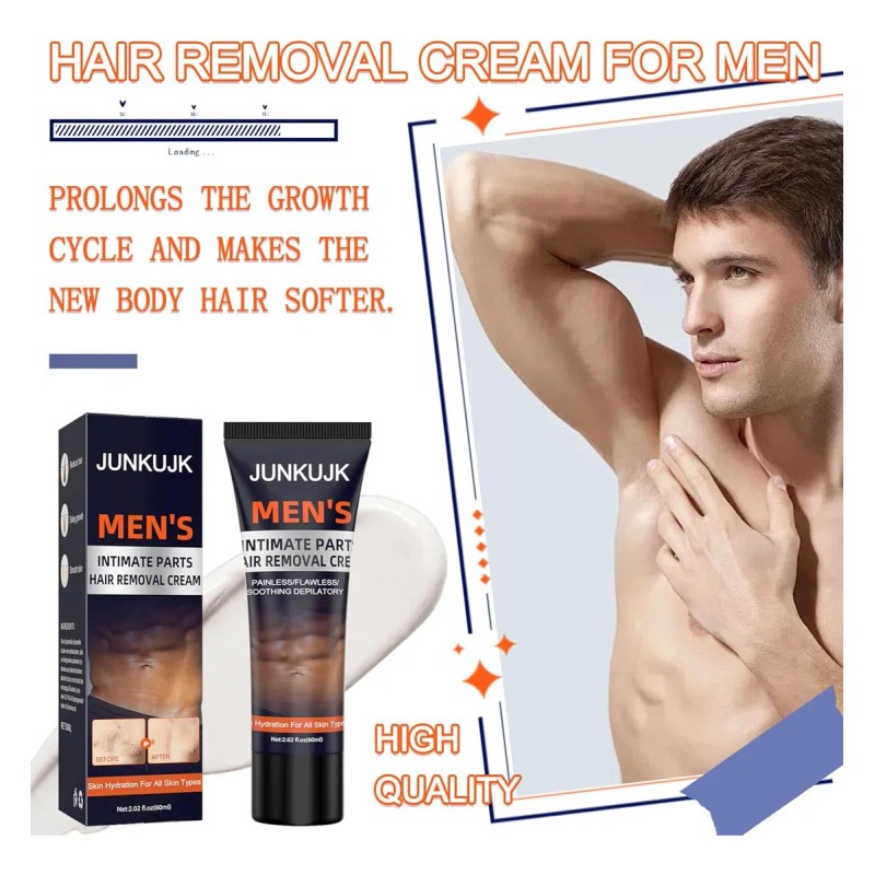 Crema Depilatoria Íntima/privada Para Hombres, Fácil De Apli