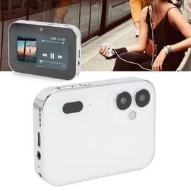 64MP Touch Screen Digital Camera, CCD CMOS Lens Combo HD Camcorder, 18X Zoom with 32GB Card, Compact Vlog Camera for Kids, Teens and Adults, Support Solar Charger