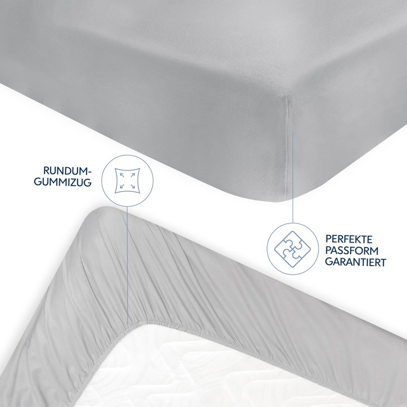 Dreamzie Fitted Sheet, 200 x 200 cm, High Bridge up