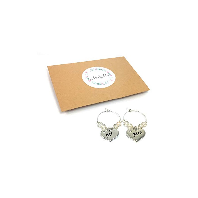 Libby's Market Place Mr and Mrs Glass Charms