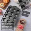 2 Pack Mini Cheesecake Pans Removable Bottom 12 Cavity Mini