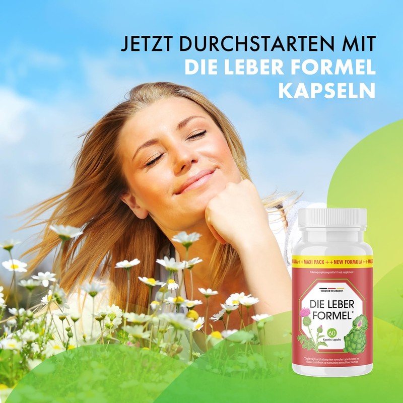 The Liver Formula Capsules - with Natural Ingredients - Suitable