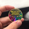 Beautiful Peacock Sobriety Coin, Beauty Born From Adversity NA AA