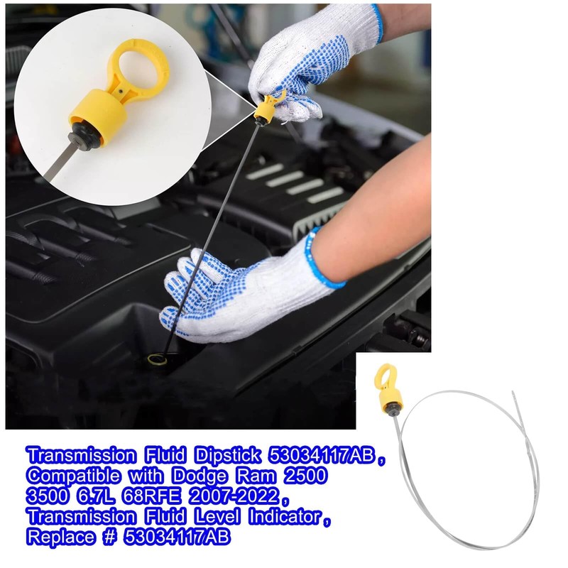 Transmission Fluid Dipstick 53034117AB,Compatible with Dodge Ram 2500 3500 6.7L