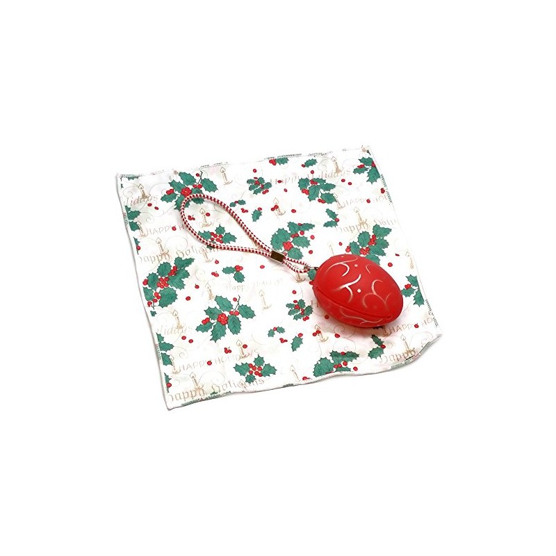 Hi-Look Inc. Holiday Christmas Theme Cleaning Cloth, Christmas Egg with