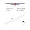 Keith Titanium Ti5633 Solid Square Handle Chopsticks with Aluminum Case