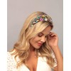Rhinestone Padded Headband Baroque Crystal Embellished Hairbands Colorful Beaded Headbands