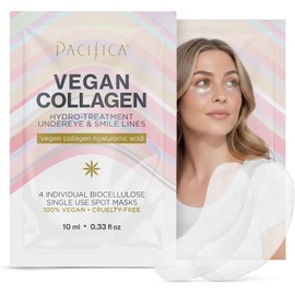 Pacifica Beauty, Vegan Collagen Hydro-Treatment Undereye & Smile Lines, Aging & Mature Skin, For Tired Skin, Dark Circles, Hyaluronic Acid, Bio-Degradable Patches, Eye Patches for Puffy Eyes, Vegan
