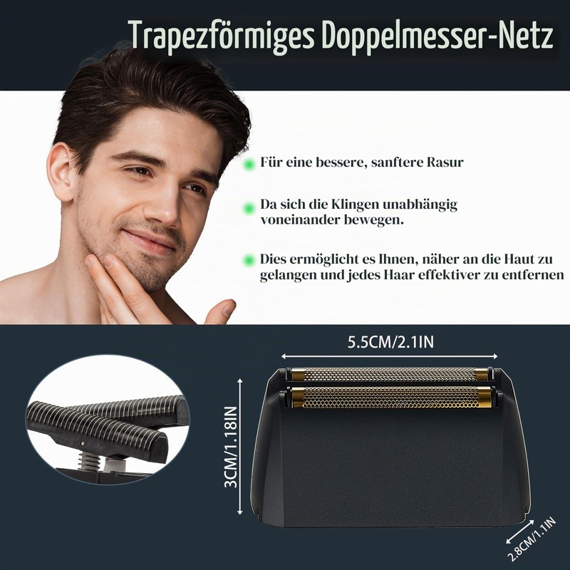 Super Close Gold Foil Replacement Razor & Cutting Bar Unit