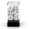 Chessex CHX25601 Dice-Opaque: 12D6 White/Black Set, One Size, Multicolor