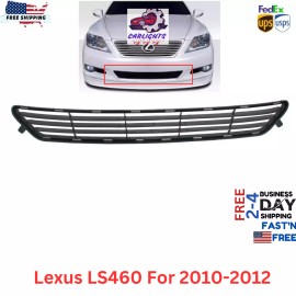 Keystone Automotive Operations Fits Lexus LS460 Bumper Grille For 2010-2012 Front Lower Black Plastic LX1036102