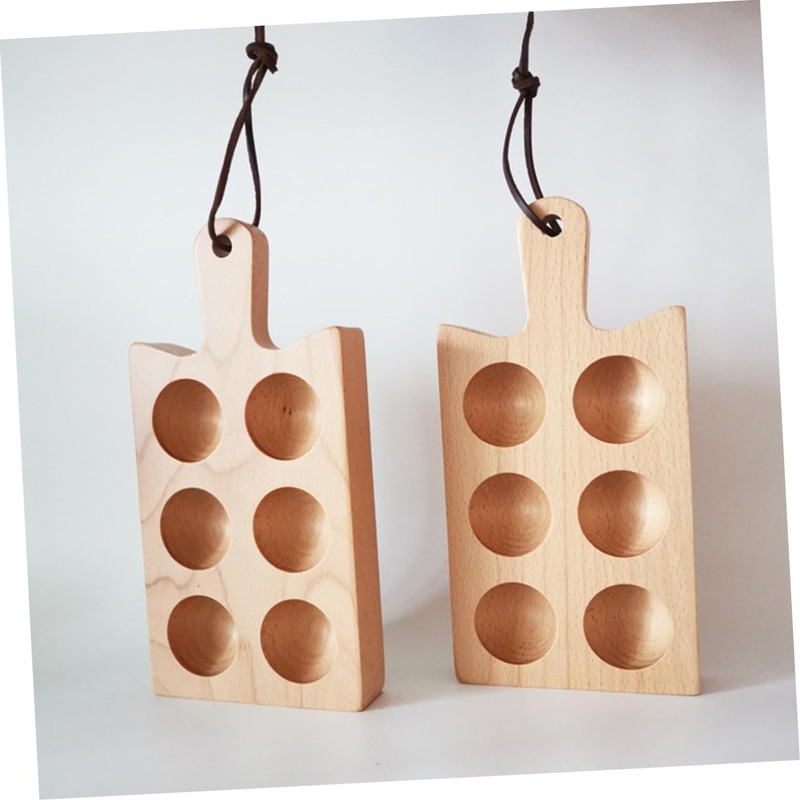 HOMSFOU Six Compartment Egg Tray Base 6 Holes Egg Fridge