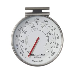 KitchenAid 3-in Dial Oven Thermometer, Temperature Range: 100°F to 600°F