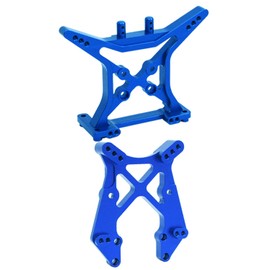 2pcs Aluminum Front Rear Shock Tower Upgrades Part for Ecx 1/10 2WD Ruckus/Axe/Brutus/Circuit/AMP MT/AMP DB/AMP CRUSH/K&N Torment,ARRCat RC Hop-Up Parts,#ECX1020#ECX331001,Navy Blue