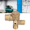 Air Compressor Valve Replacement Components Brass 4 Way Double Pipe