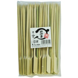 01315 Commercial Teppon Skewers, 7.1 inches (18 cm), Approx. 100 Pieces, For Easy Rotation, Green