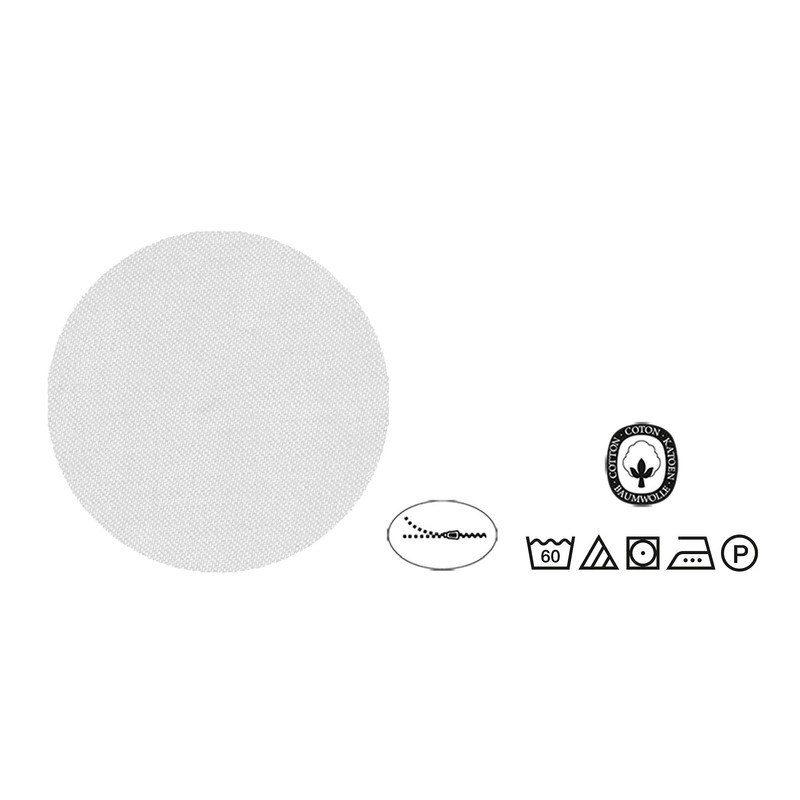 biberna 0636047 Mix & Match Pillowcase Mako Cotton Satin 1x