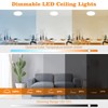 Peasur 25CM LED Ceiling Light 3000-6000K, 24W 3200LM Bathroom Light