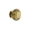 Infinity Decor Solid Brass Antique Style Beehive Cabinet Knobs 30mm