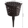 100PCS Plastic Fertilizer Mesh Basket with Lid Planting Fertilizer Net