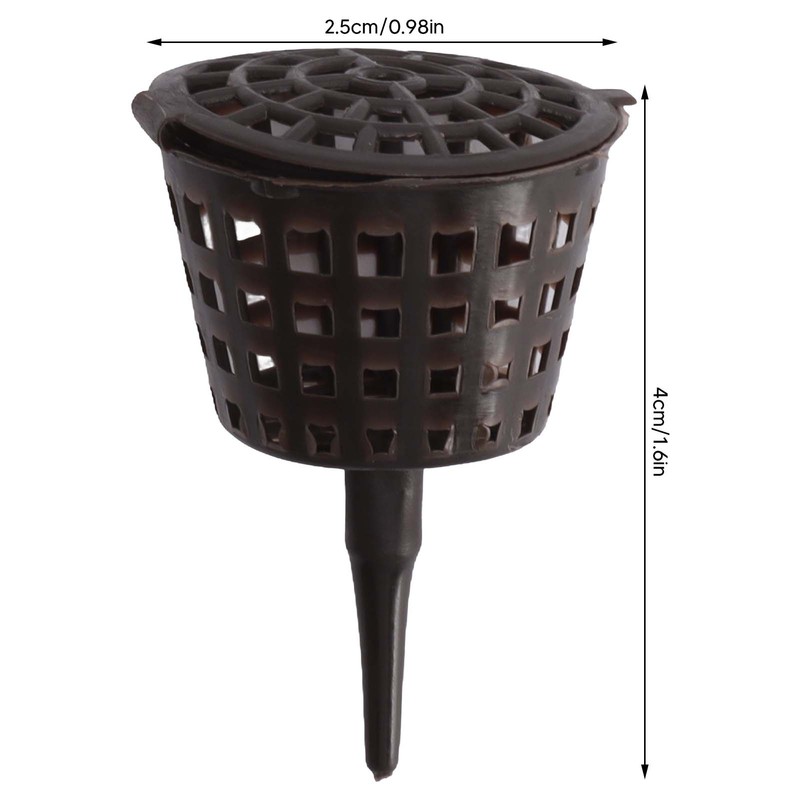 100PCS Plastic Fertilizer Mesh Basket with Lid Planting Fertilizer Net