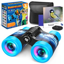Dromlag Binoculars Kids Toys for 3-9 Year Old Boys, Boys Toys Age 3 4 5 6, Children Binoculars Gifts for 3-8 year Old Boys, Birthday Easter Gifts for Kids Travel Outdoor Dinosaurs Toys - Blue