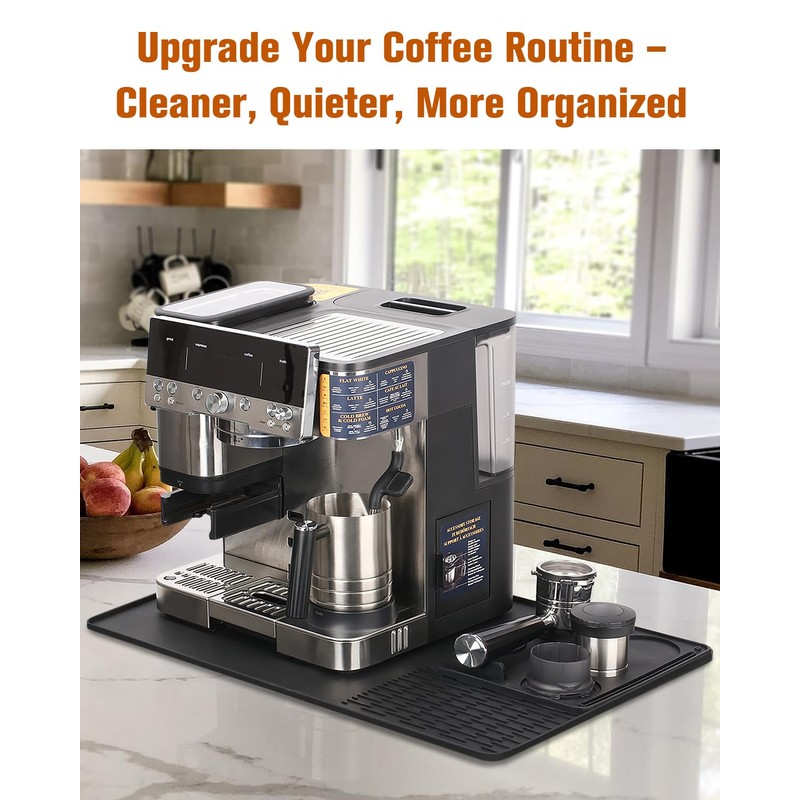 Silicone Coffee Maker Mat for Ninja Luxe Espresso Coffee Machine