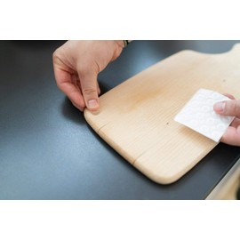 haggiy Elastic buffer self-stick - quadratic 12,5x12,5 mm | Hight: 5,8 mm | black (40 Pcs.)