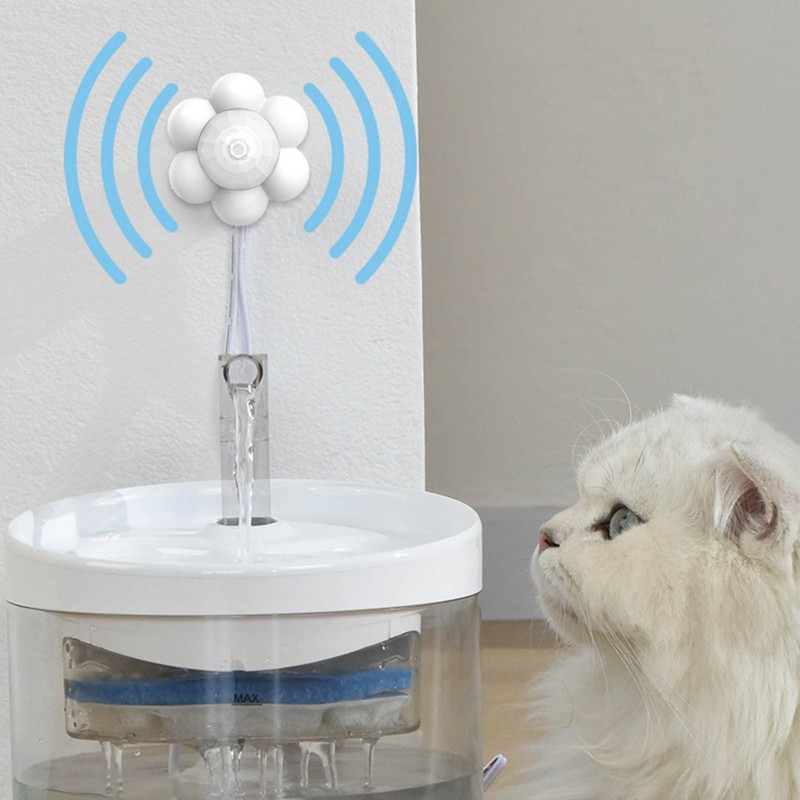 Cat Fountain Sensor Quiet Energy Saving Automatic Cat Water Dispenser