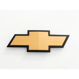 GM Front Bowtie Emblem Gold Black Fit 2011-2014 Silverado 2500HD 3500HD PN 22829420