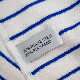 Respekt Microfibre Towels, 6 pcs (Approx. 40 x 40 cm – Blue Stripe – The Original As Seen On TV