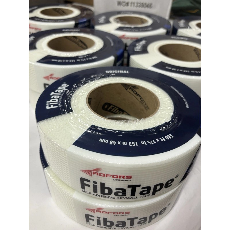 FibaTape 12 Rolls FibaTape Standard White 1-7/8" x 500' Self-Adhesive