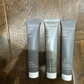 Living Proof Perfect Hair Day Travel Size Shampoo & Conditioner + High-Shine glo
