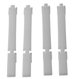 VHEUHZ Screw-On Hinges - Door Hinges Pack of 4 Nylon Hinges Compatible with Caravan or Motorhome Service Door SFD 26430 HP7 Plastic White