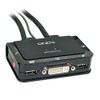 LINDY Compact 2 Port KVM Switch - DVI, USB 2.0